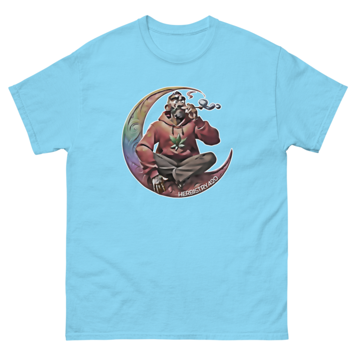 Smoking on the Moon – Unisex Classic Tee — sky