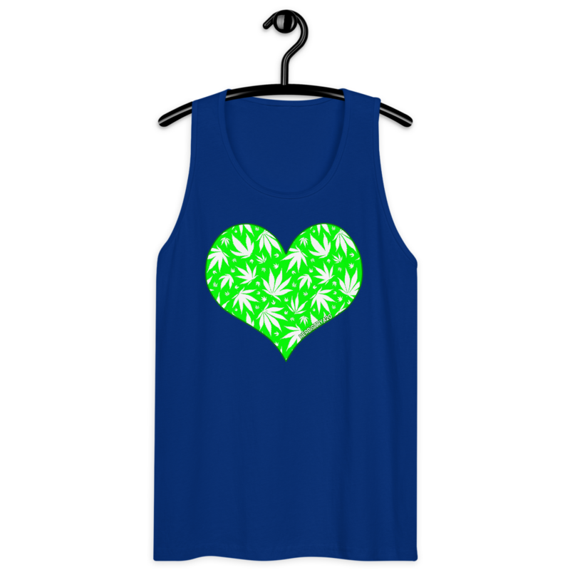 Love Weed – Men’s premium tank top — team royal