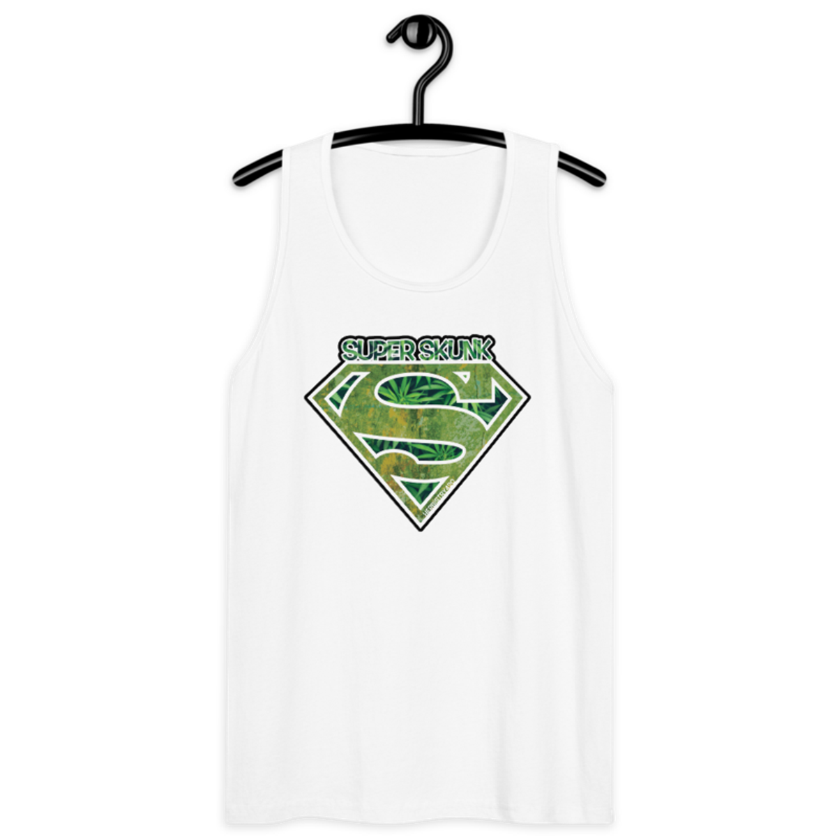 420 Hands – Men’s premium tank top — white