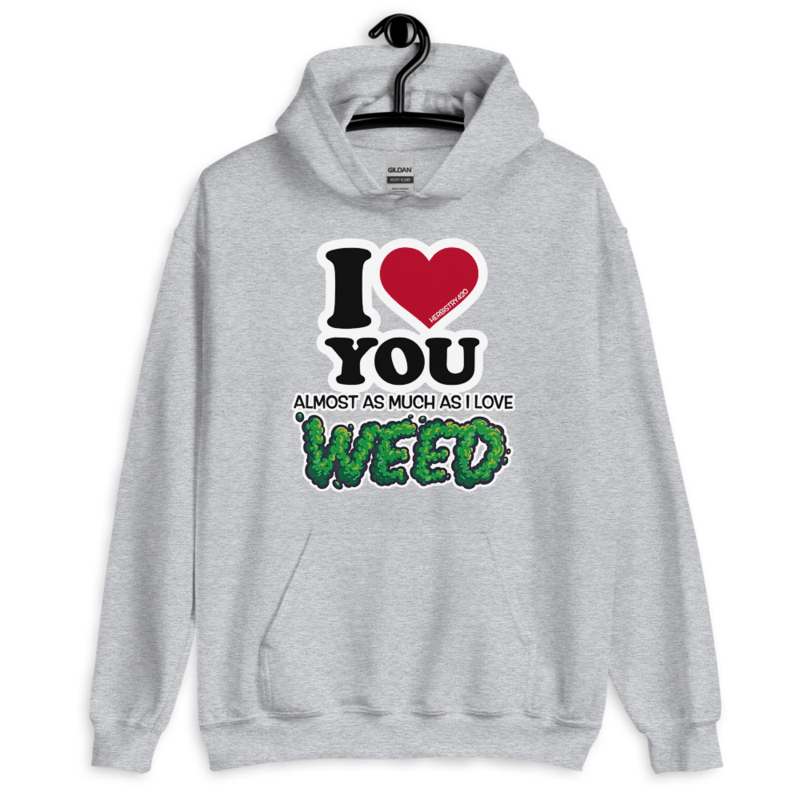 I Love You Almost – Unisex Hoodie — sport grey