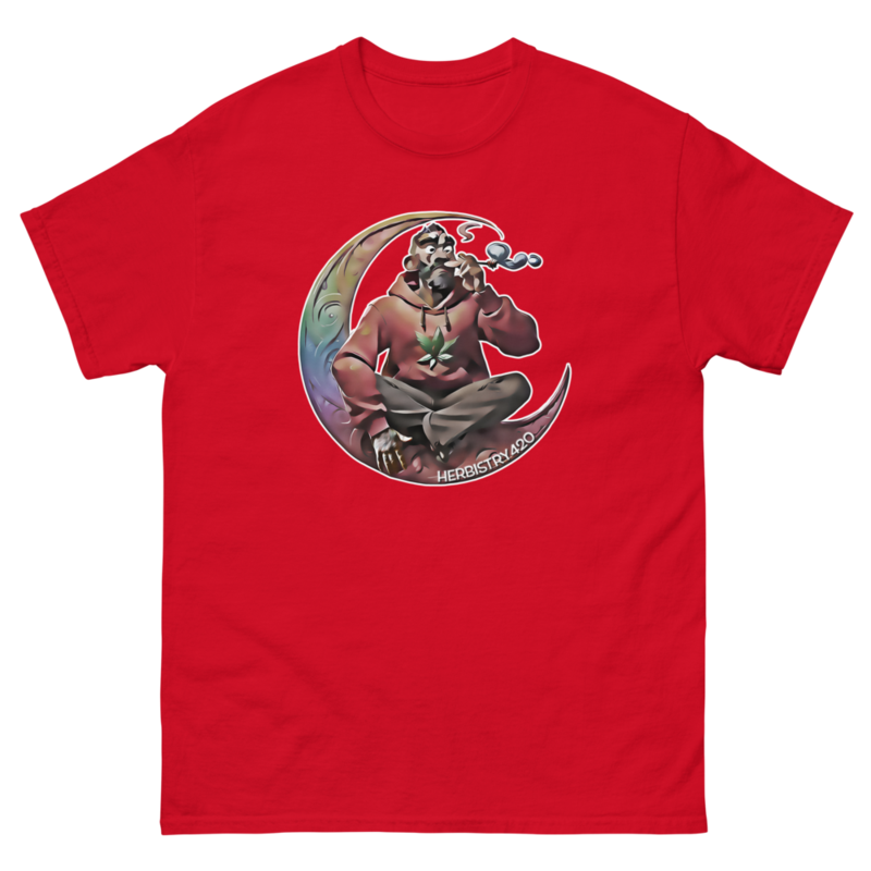 Smoking on the Moon – Unisex Classic Tee — red