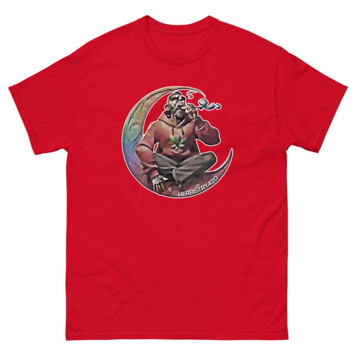 Smoking on the Moon – Unisex Classic Tee — red