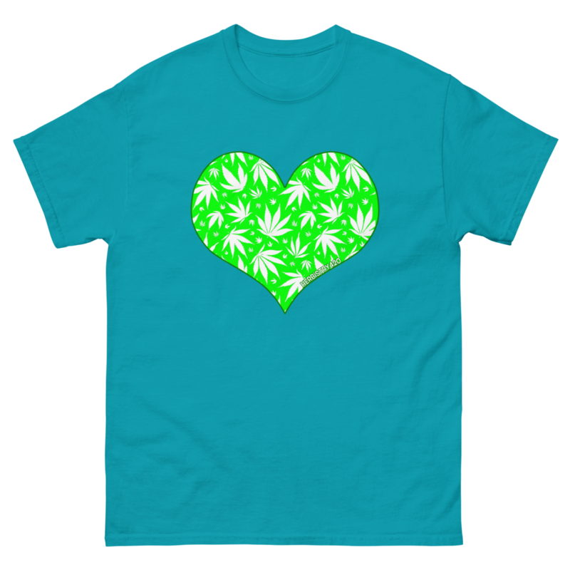 Love Weed – Unisex Classic Tee — tropical blue