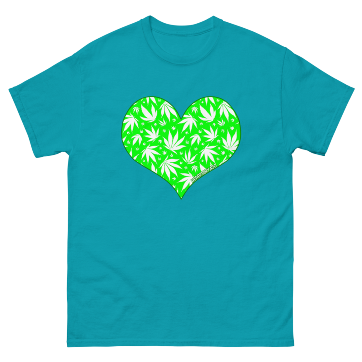 Love Weed – Unisex Classic Tee — tropical blue