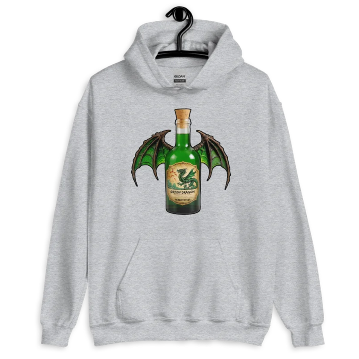 Green Dragon – Unisex Hoodie — sport grey