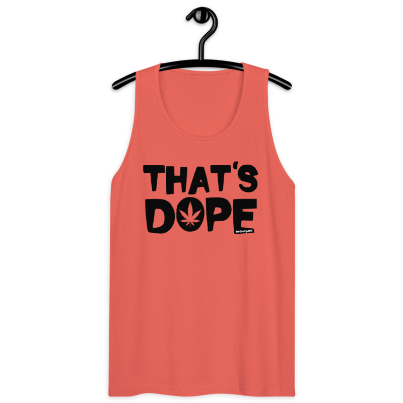 That's Dope – Men’s premium tank top — coral