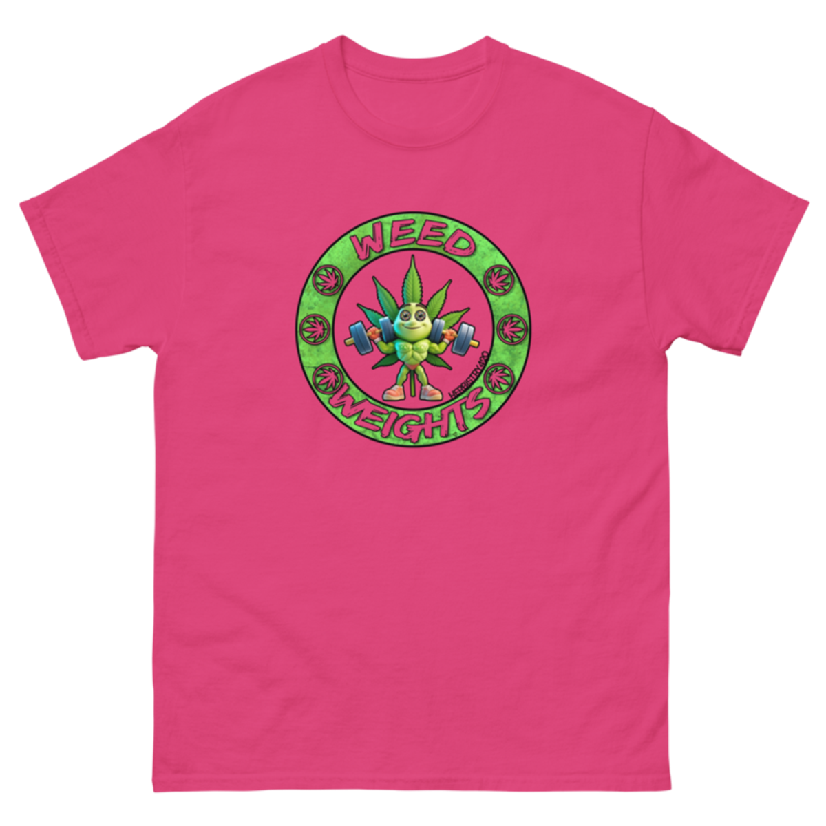 Weed & Weights – Unisex Classic Tee — heliconia