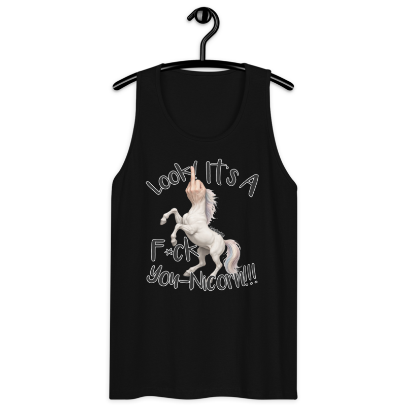 F•ck Unicorn – Men’s premium tank top