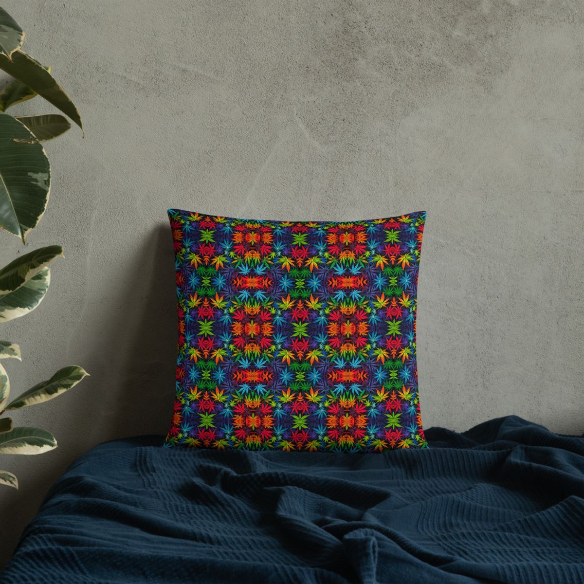 Colorful Leaves – Basic Pillow — lifestyle default