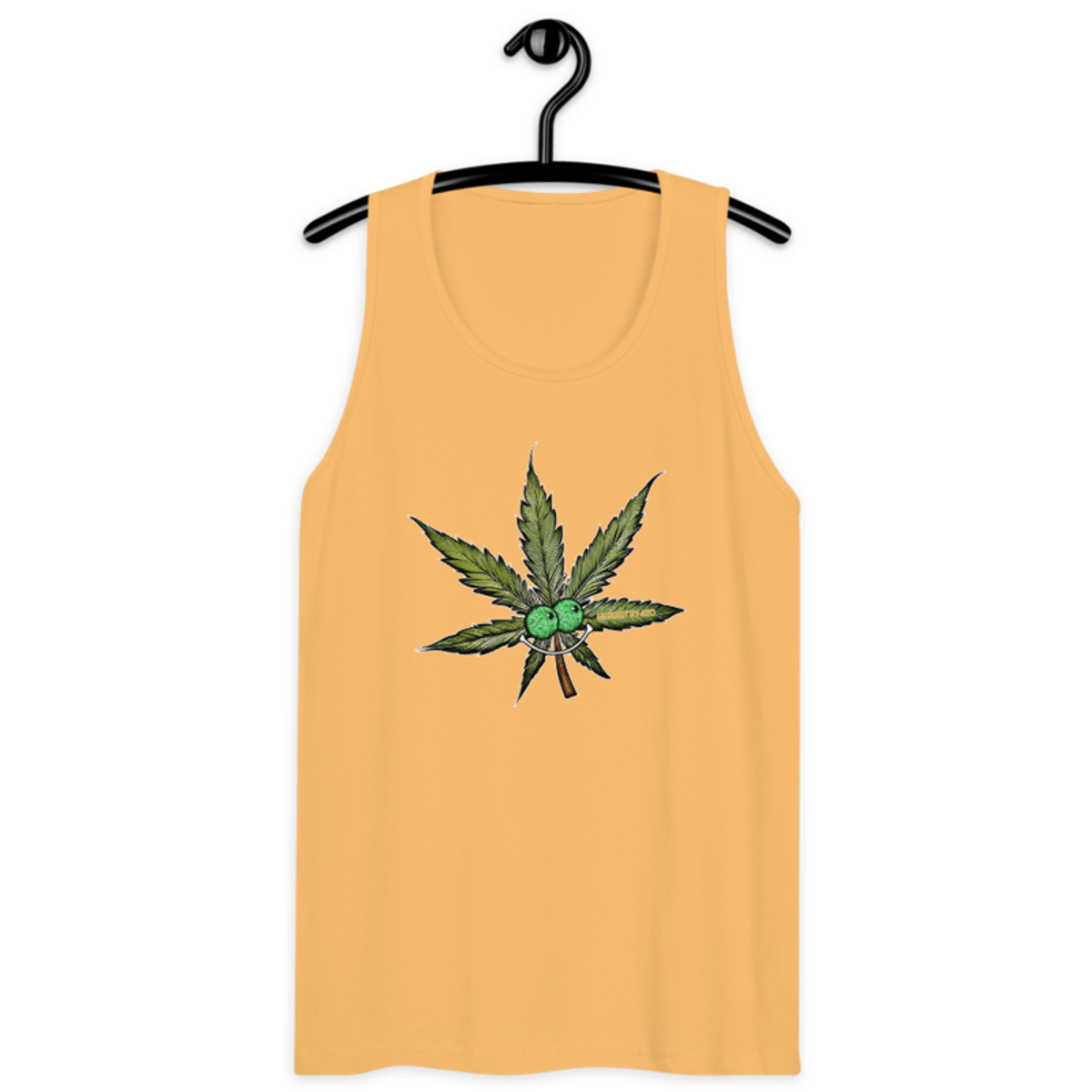 Happy Leaf – Men’s premium tank top — squash