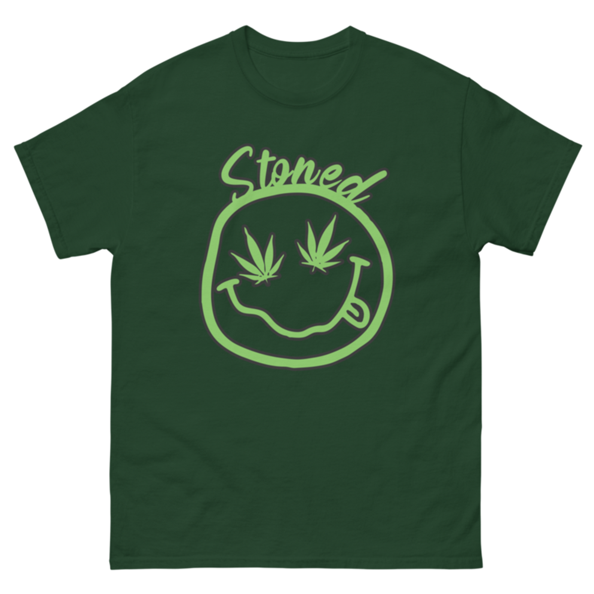 Stoned – Unisex Classic Tee — forest green