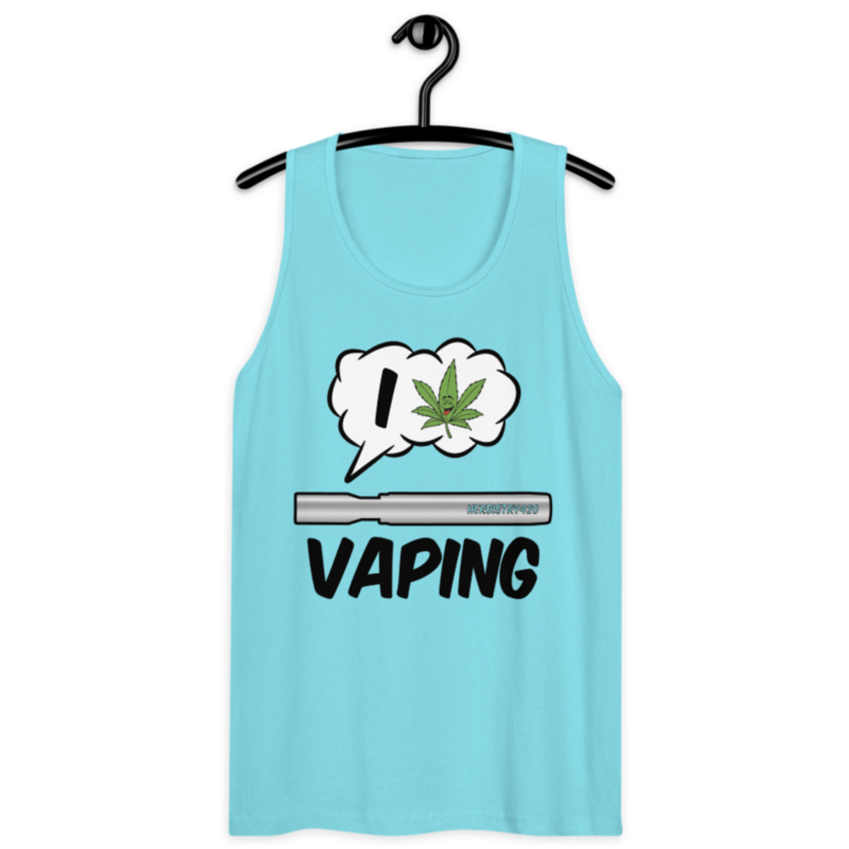 I Love Vaping – Men’s premium tank top — pacific blue