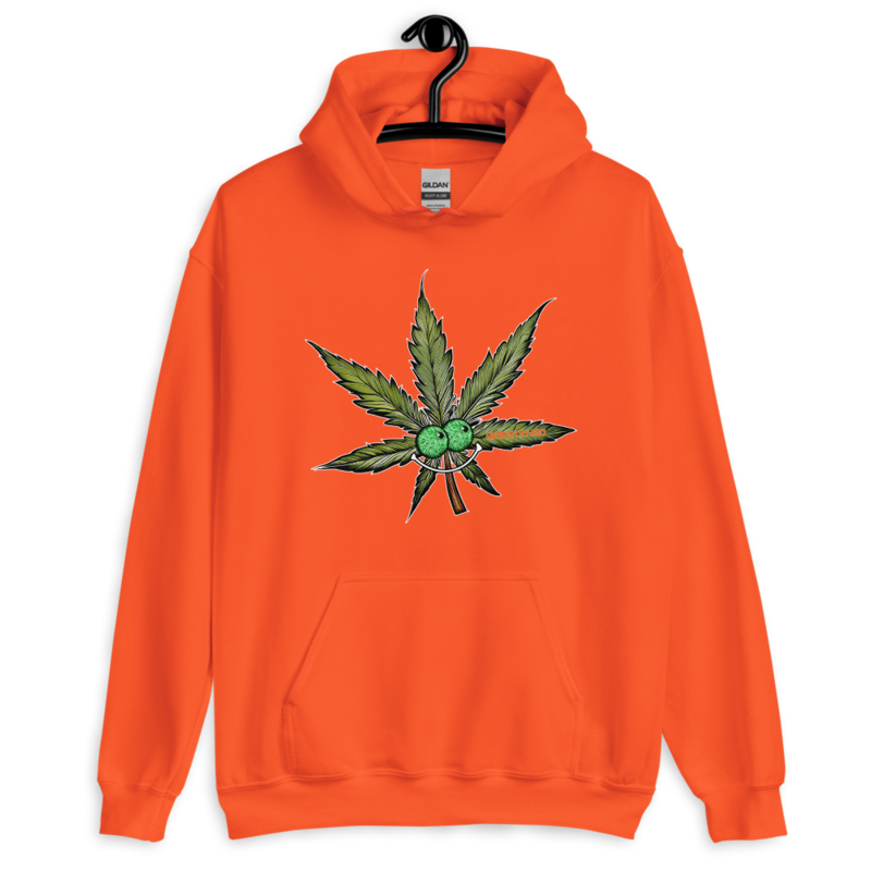 Happy Leaf – Unisex Hoodie — orange