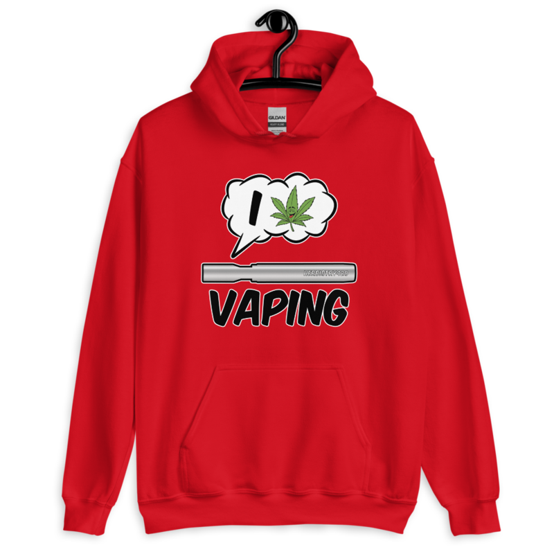 I Love Vaping – Unisex Hoodie — red