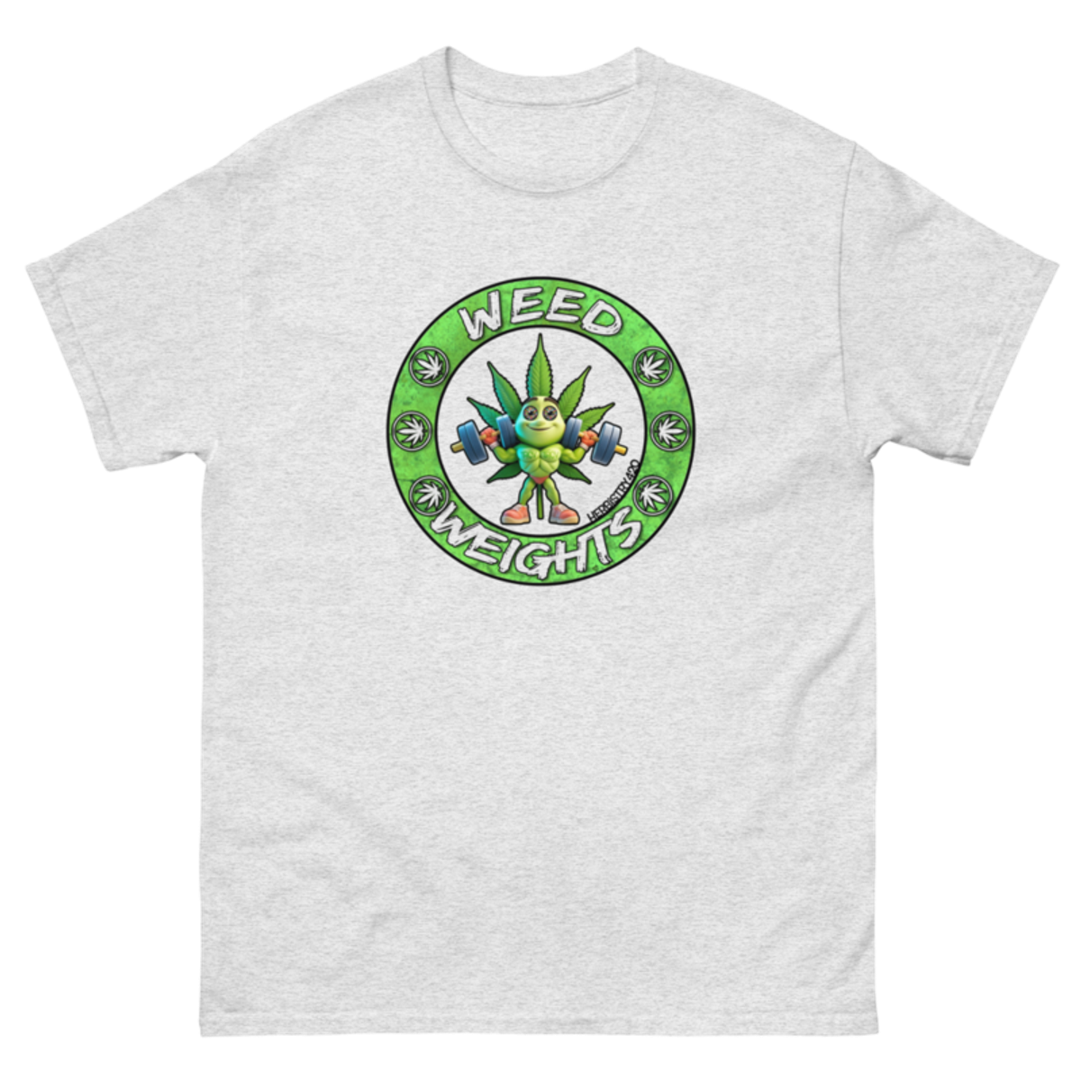 Weed & Weights – Unisex Classic Tee — ash