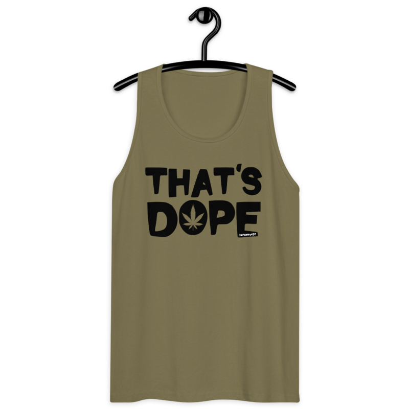 That's Dope – Men’s premium tank top — military green