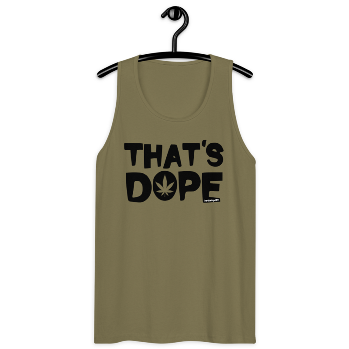 That's Dope – Men’s premium tank top — military green