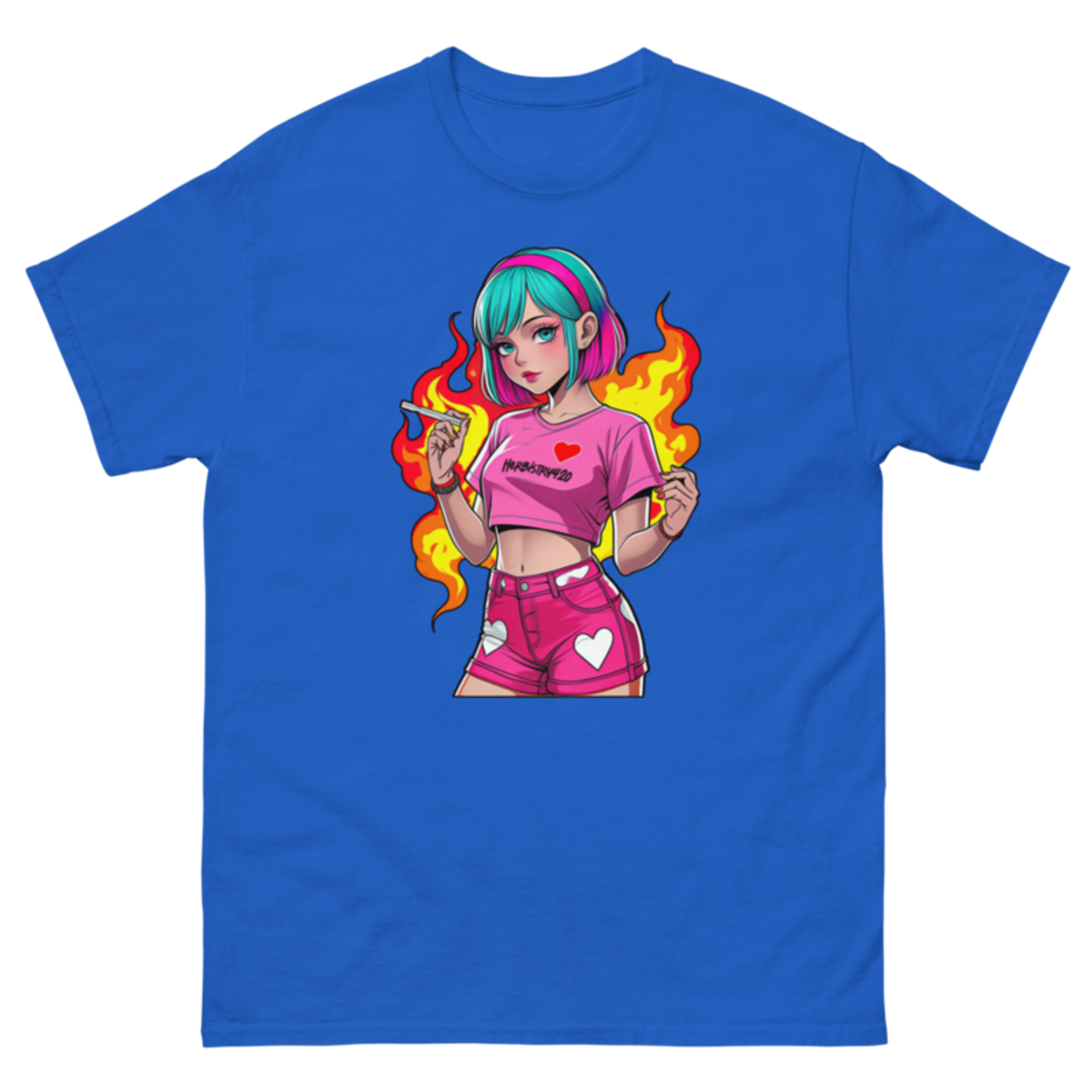 Anime Vape Girl - Unisex classic tee — royal