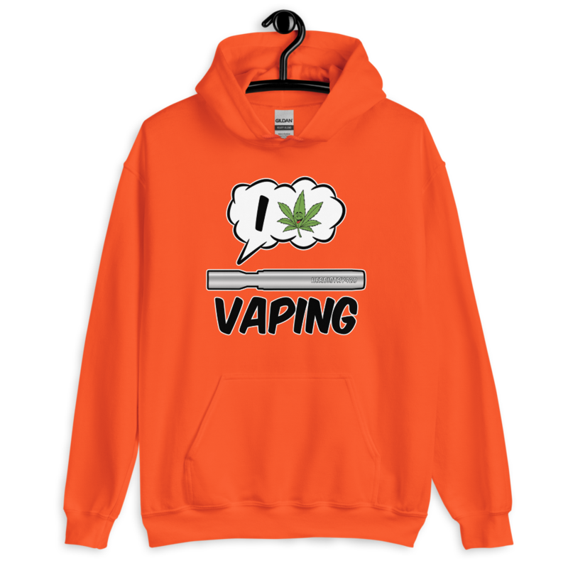 I Love Vaping – Unisex Hoodie — orange