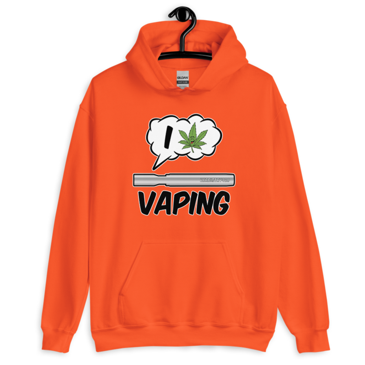 I Love Vaping – Unisex Hoodie — orange