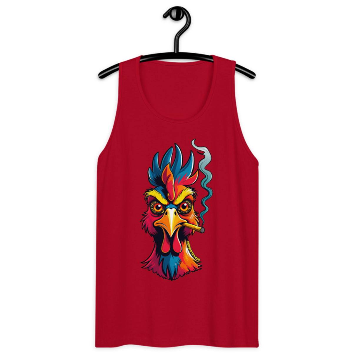 Fried Chicken – Men’s premium tank top — red