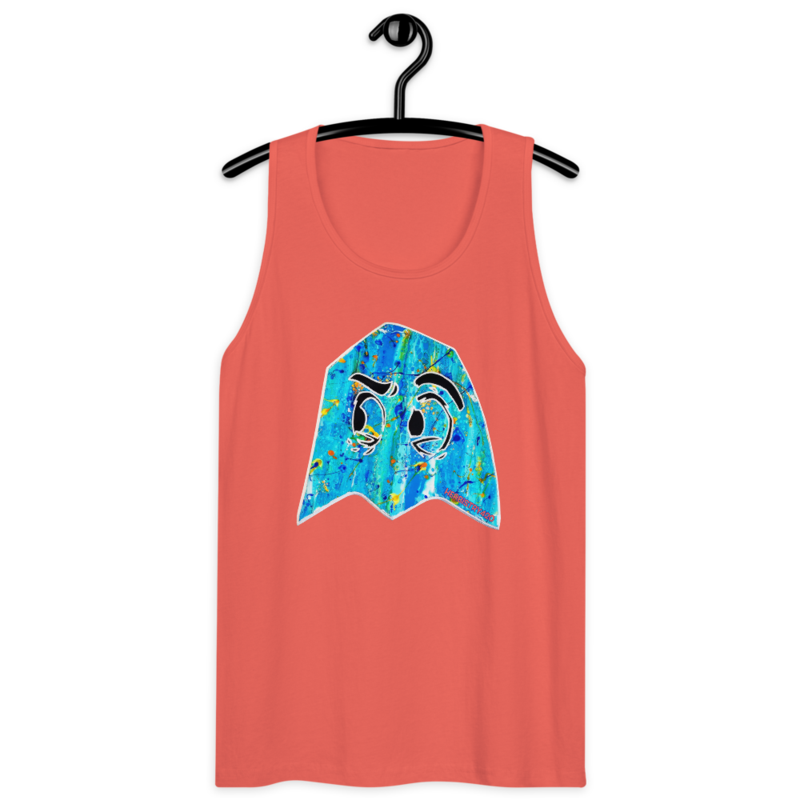 Blue Ghost – Men’s premium tank top — coral