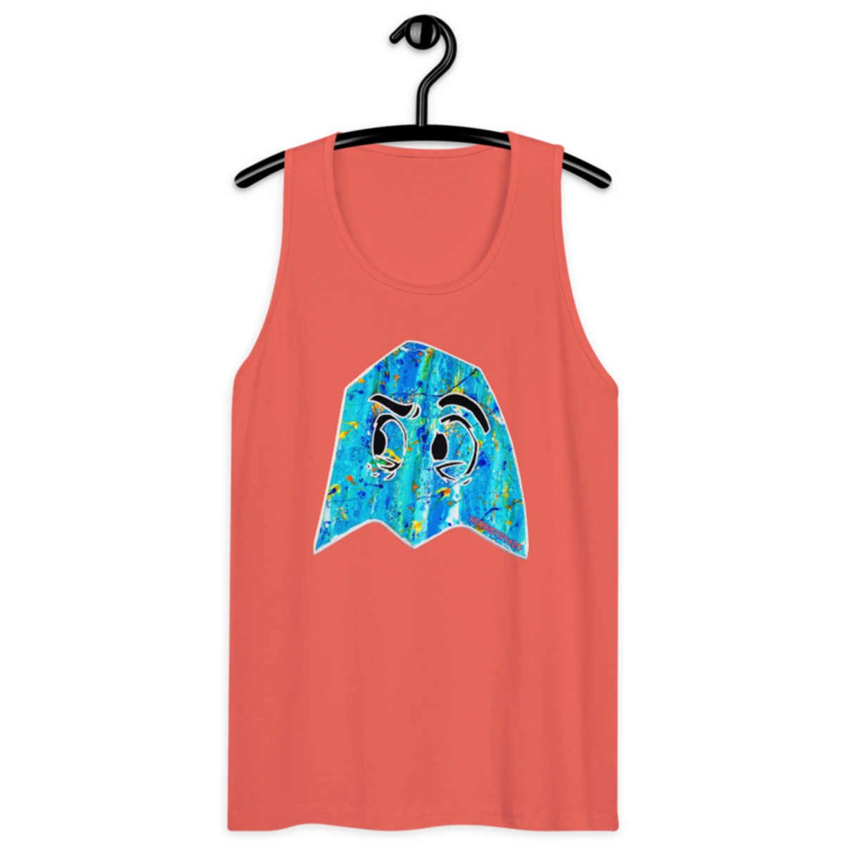 Blue Ghost – Men’s premium tank top — coral