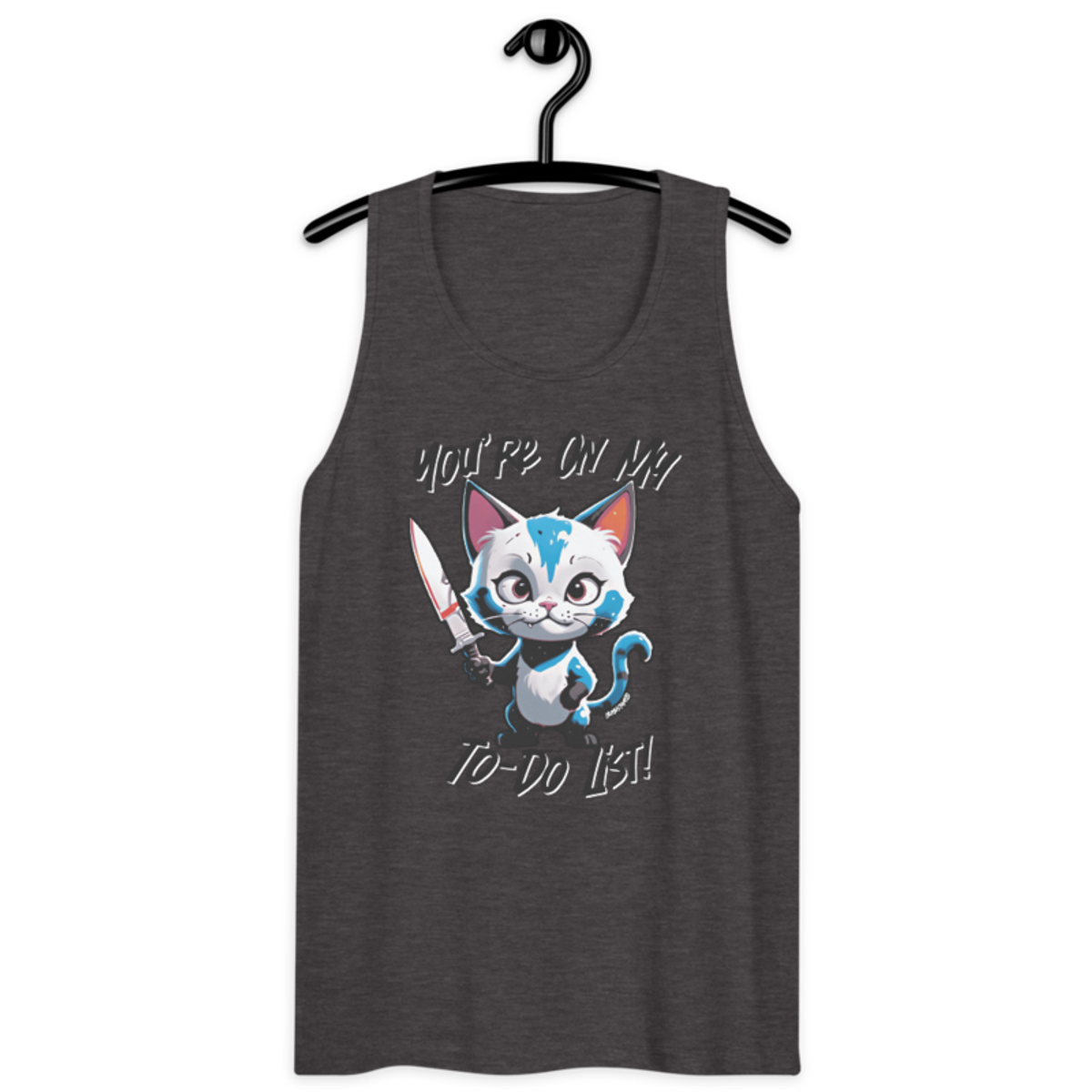 You're On My To-Do List – Men’s premium tank top — charcoal heather