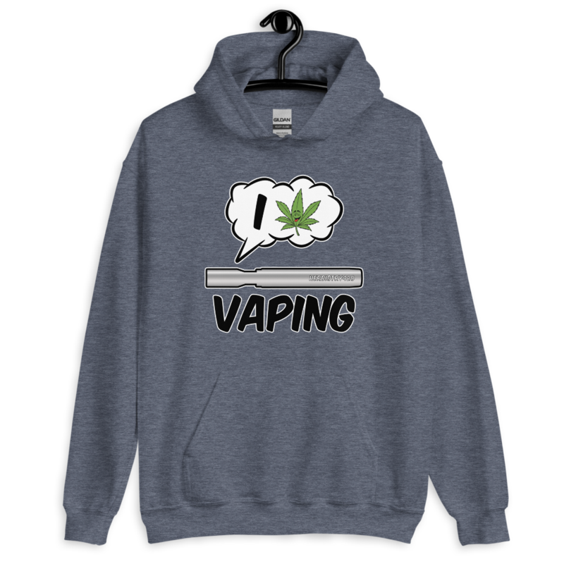 I Love Vaping – Unisex Hoodie — heather sport dark navy