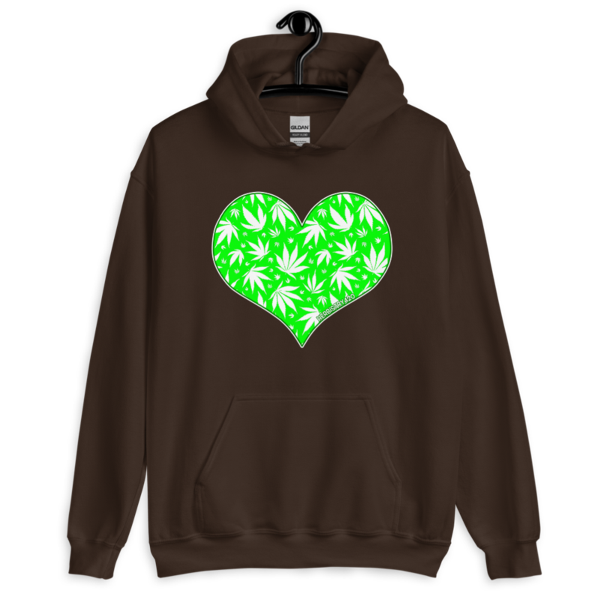 Love Weed – Unisex Hoodie — dark chocolate