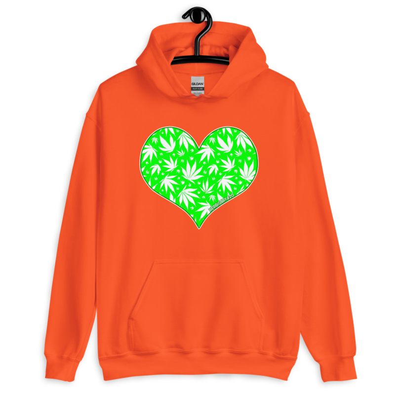 Love Weed – Unisex Hoodie — orange