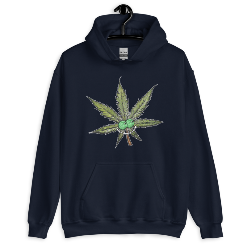 Happy Leaf – Unisex Hoodie — navy
