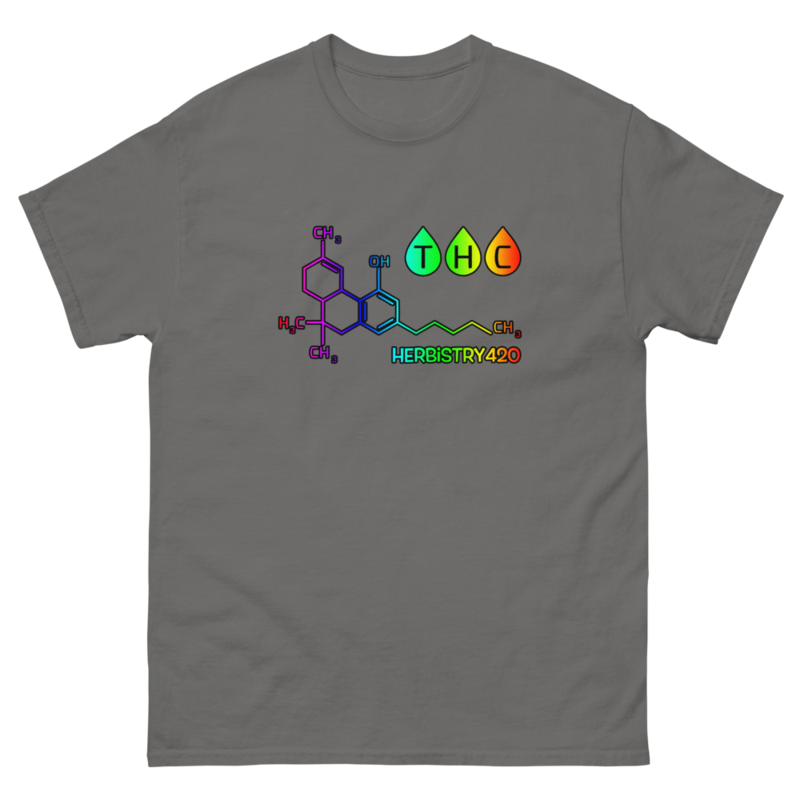 THC Molecule – Unisex Classic Tee — charcoal