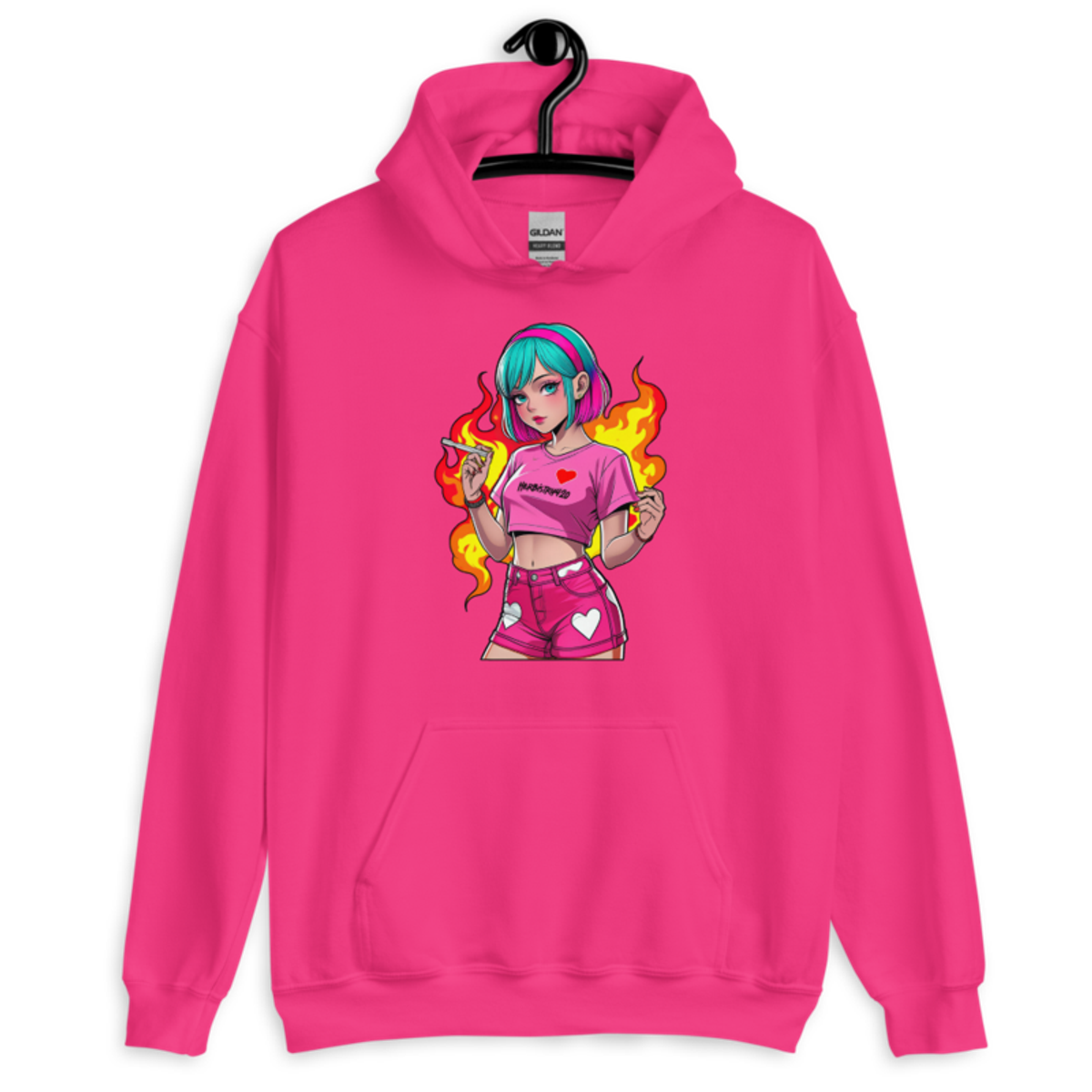Anime Vape Girl – Unisex Hoodie — heliconia