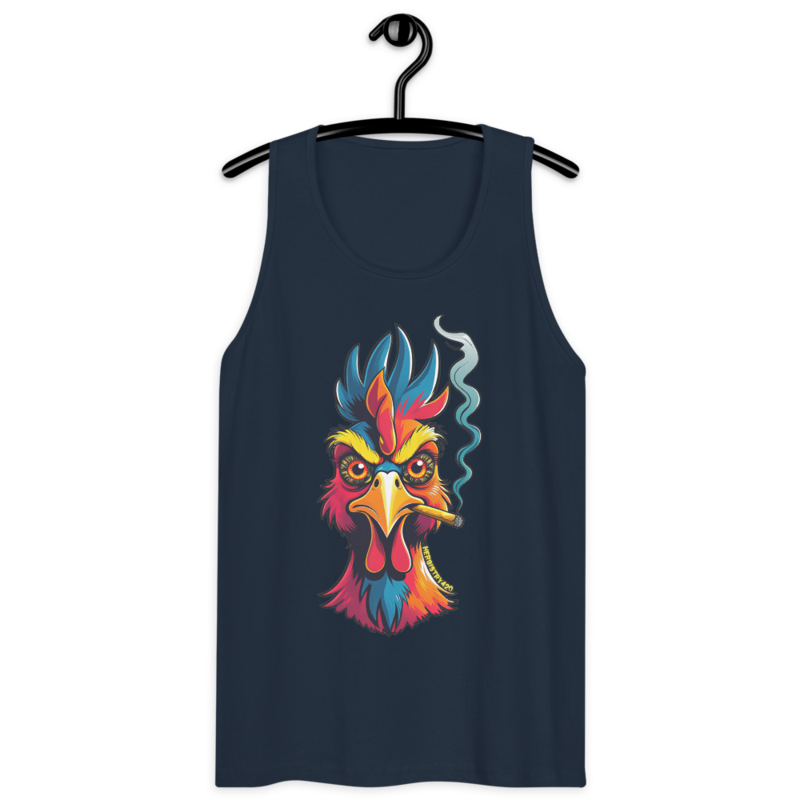 Fried Chicken – Men’s premium tank top — navy