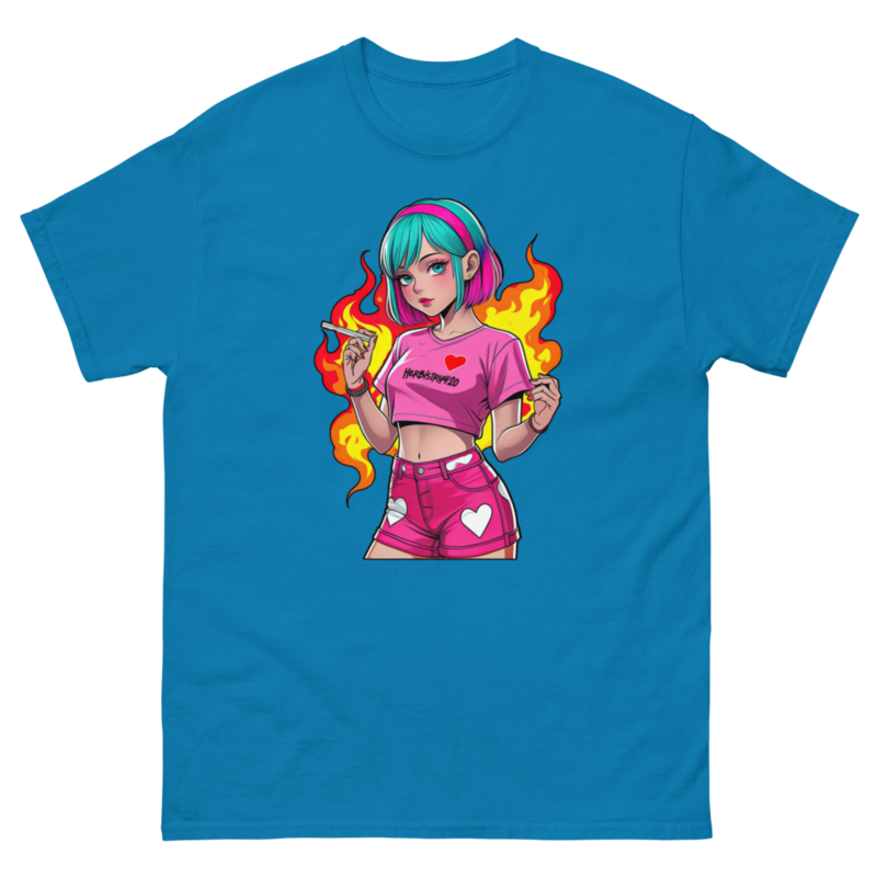 Anime Vape Girl - Unisex classic tee — sapphire