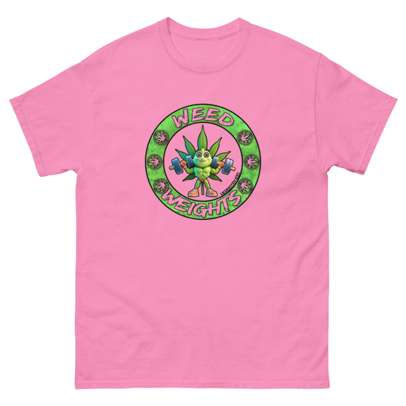 Weed & Weights – Unisex Classic Tee — azalea