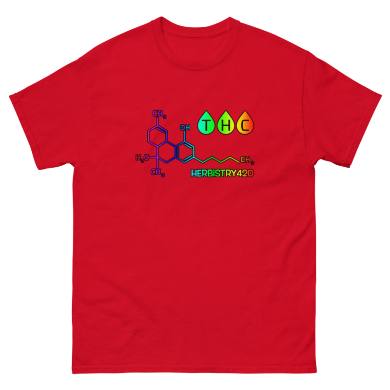 THC Molecule – Unisex Classic Tee — red