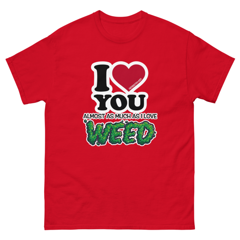 I Love You Almost – Unisex Classic Tee — red