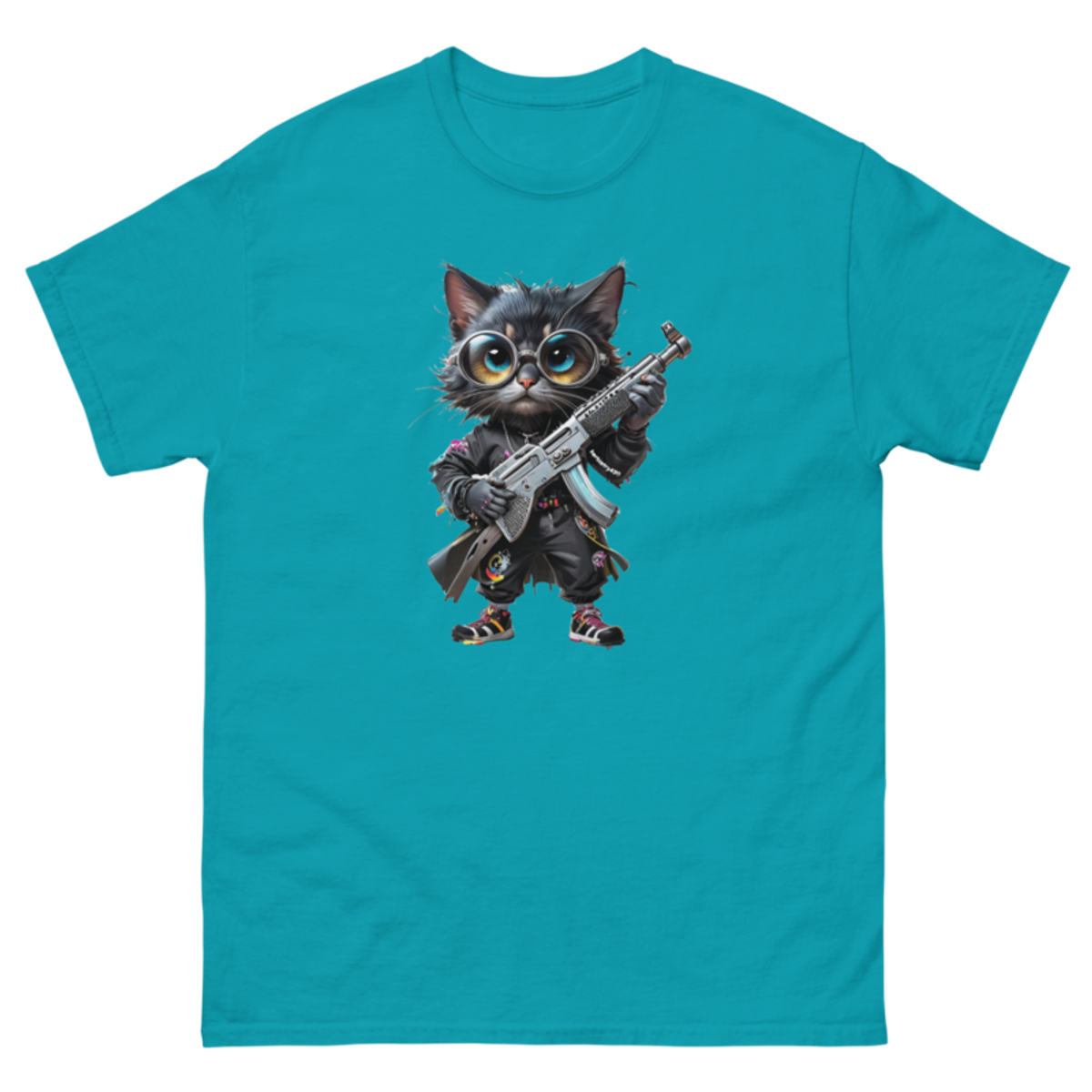 OG Cat – Unisex classic tee — tropical blue