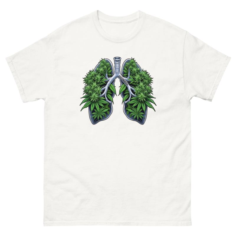 Weed Lungs – Unisex classic tee — white