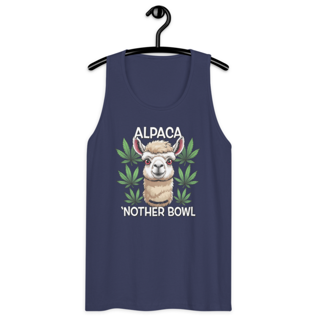Alpaca 'Nother Bowl – Men’s premium tank top — harbor blue