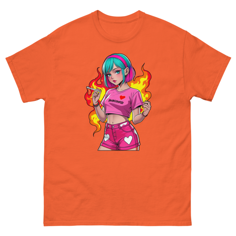 Anime Vape Girl - Unisex classic tee — orange