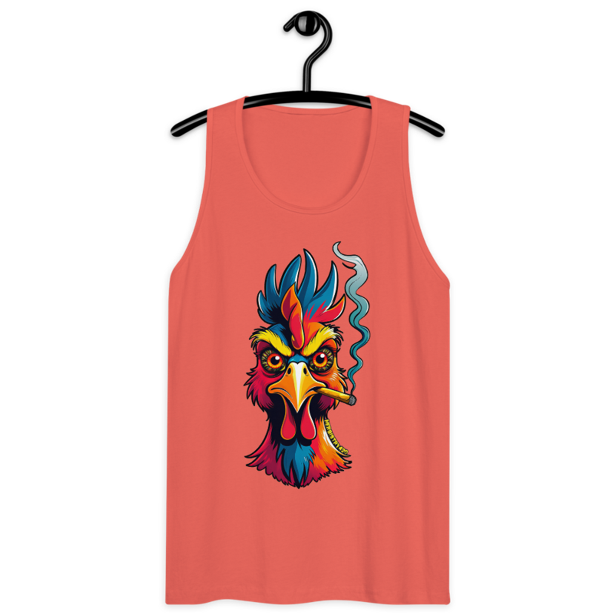 Fried Chicken – Men’s premium tank top — coral