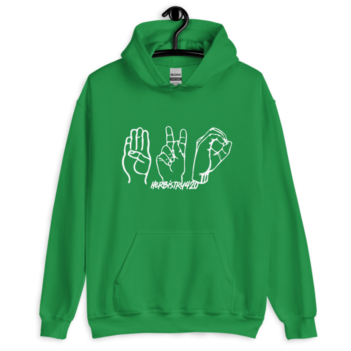 420 Hands – Unisex Hoodie — irish green