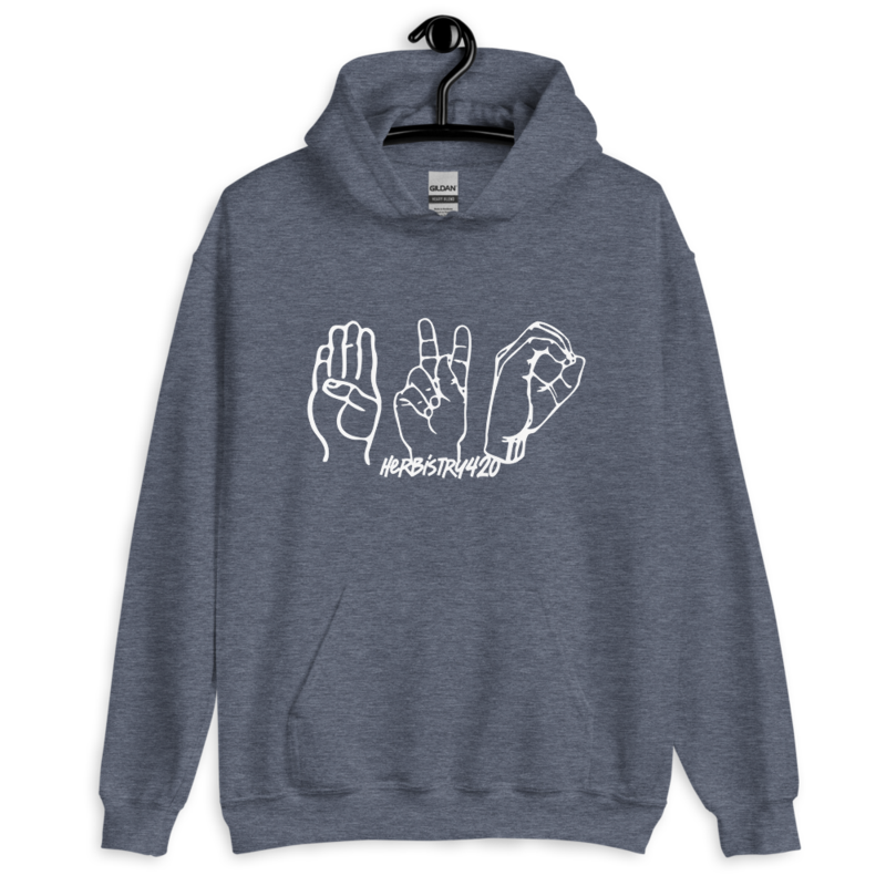 420 Hands – Unisex Hoodie — heather sport dark navy