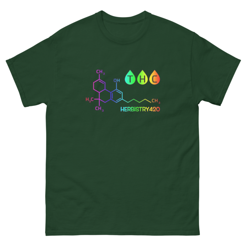 THC Molecule – Unisex Classic Tee — forest green