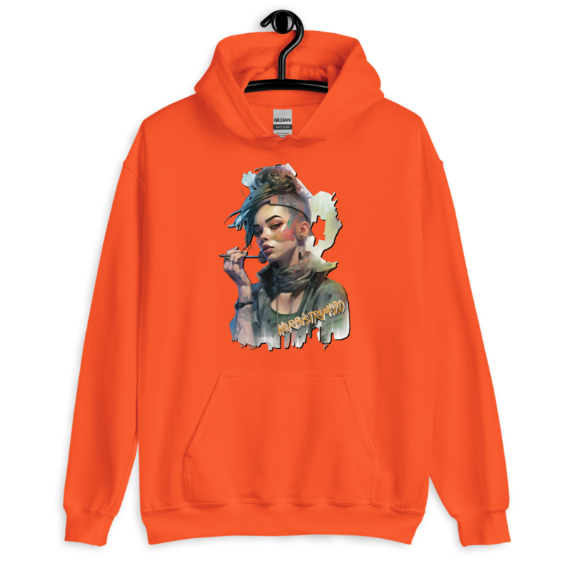 Steampunk Girl 2 – Unisex Hoodie — orange