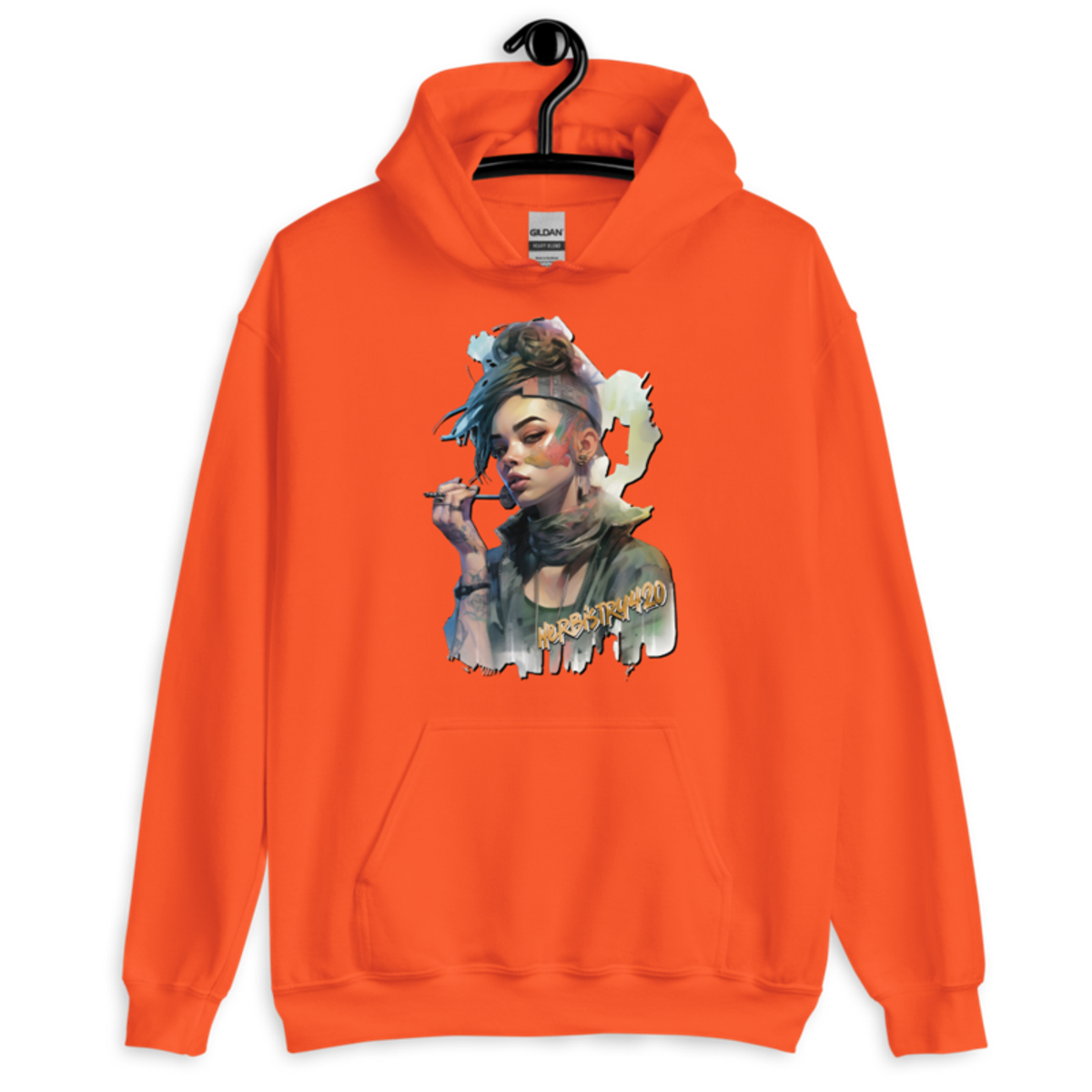 Steampunk Girl 2 – Unisex Hoodie — orange