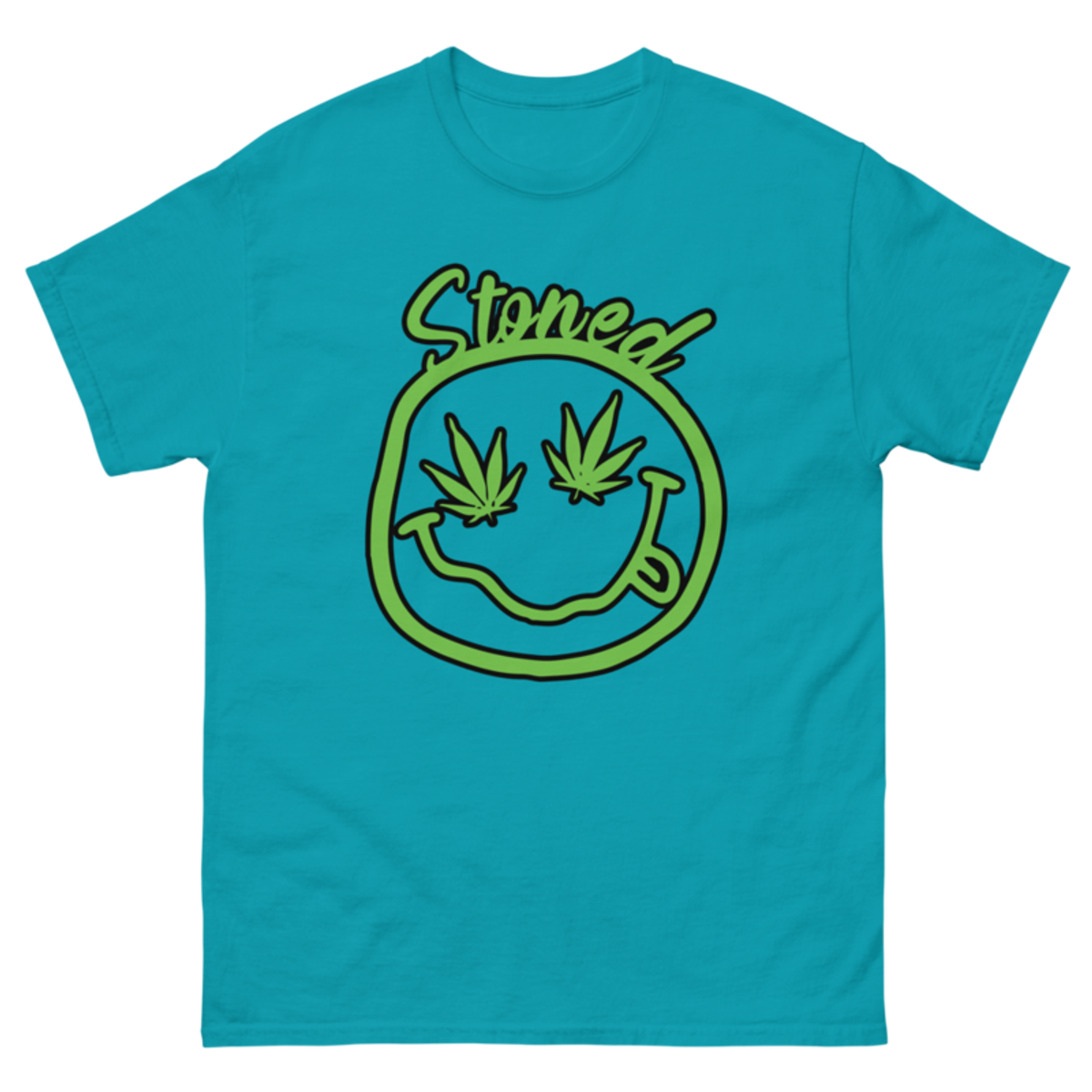Stoned – Unisex Classic Tee — tropical blue